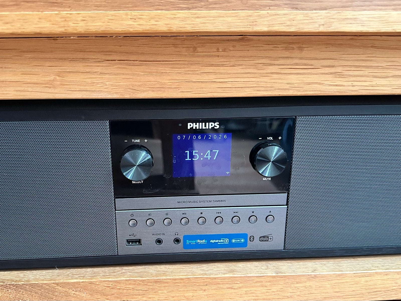 Philips TAM6805 Micro Muzieksysteem met CD, DAB+, Bluetooth, Philips, Ophalen of Verzenden, Zo goed als nieuw, Microset