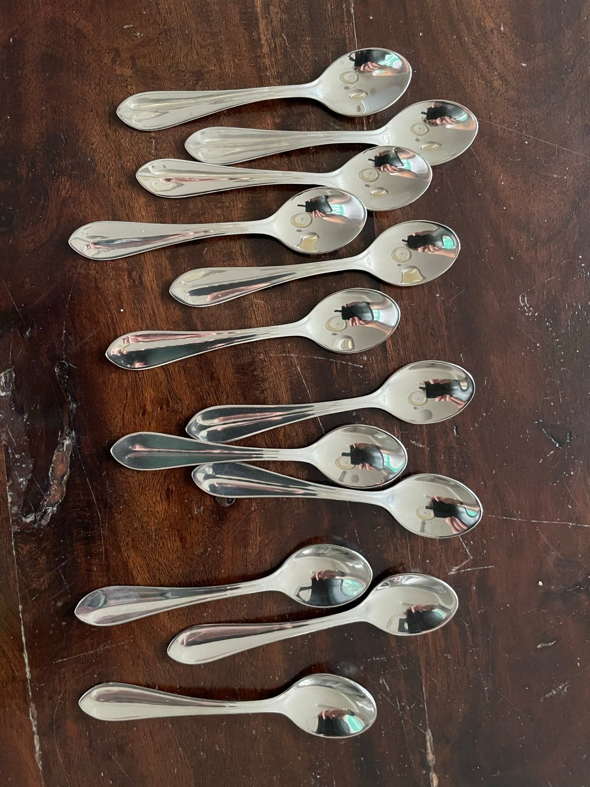 12 Theelepels Hollands Lof 18-10, Theelepel, Los bestek, Ophalen of Verzenden, Zo goed als nieuw