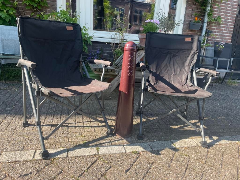 2 kampeerstoelen Obelink, Caravans en Kamperen, Kampeermeubelen, Ophalen, Gebruikt, Campingstoel