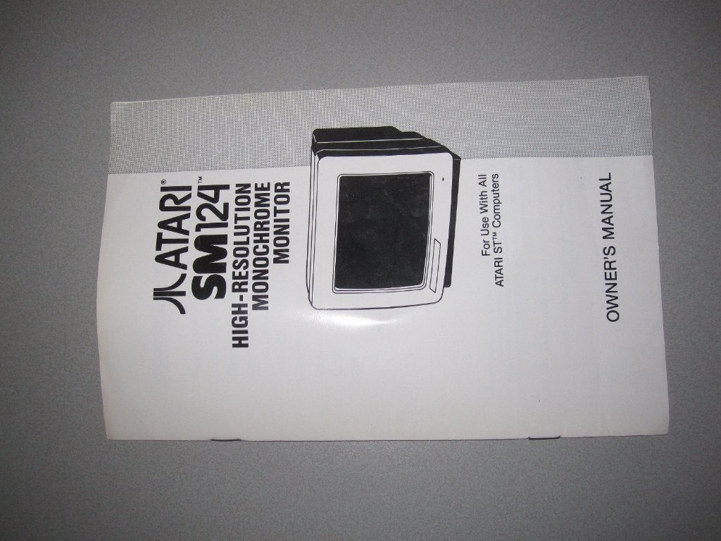 Atari SM124 Owner's manual voor de Atari ST, Gebruikt, 1 speler, Racen en Vliegen, Ophalen of Verzenden