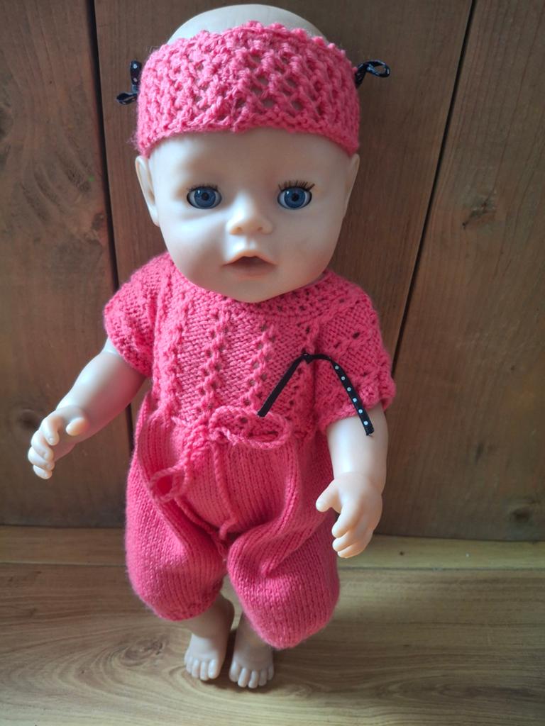 Kleding voor babyborn. Pak met haarband. Nieuw., Ophalen of Verzenden, Nieuw, Babypop