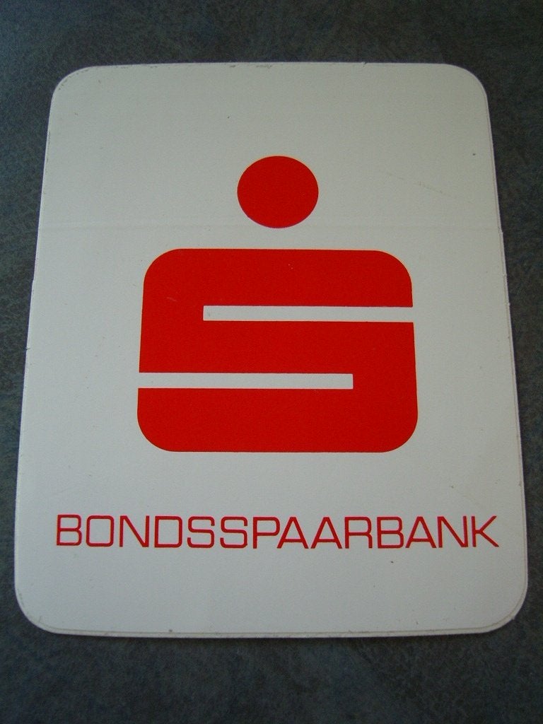 sticker logo S bondsspaarbank, Ophalen, Zo goed als nieuw