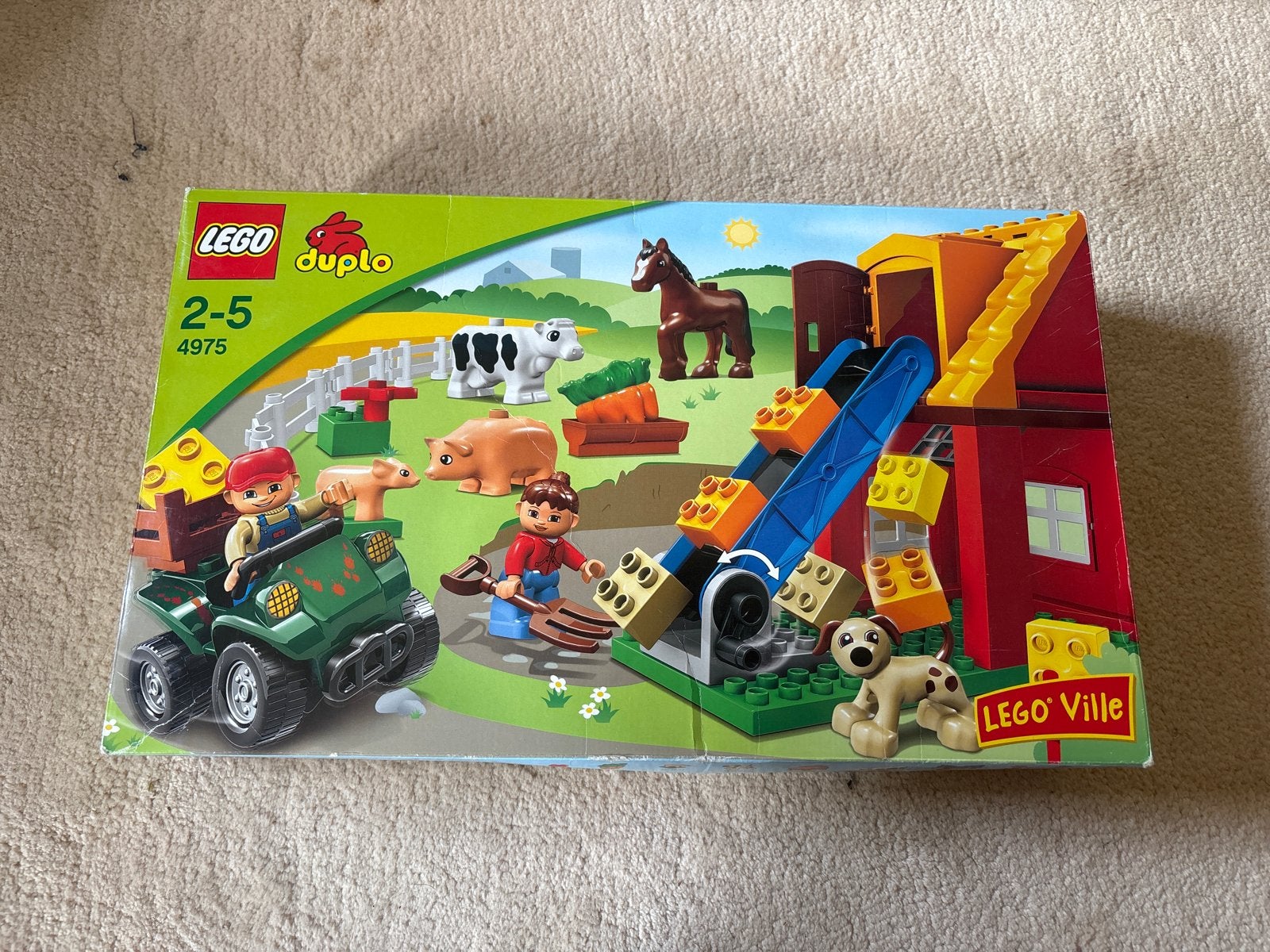 Lego Duplo 4975 Boerderij Set - Compleet met Doos, Overige thema's, Z, Ophalen of Verzenden, Zo goed als nieuw