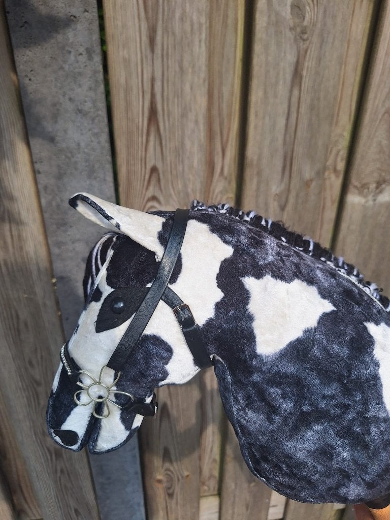 Hobby Horse / Stokpaard Paardbont Zwart-Wit, Ophalen of Verzenden, Gebruikt