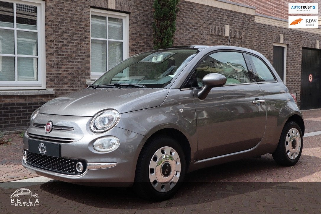 Fiat 500 1.2 Lounge| RIJKLAARPRIJS | Panoramadak | Comfort-p, Voorwielaandrijving, Dealer onderhouden, Gebruikt, 840 kg