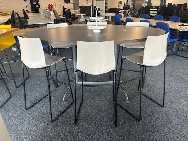 Barkrukken Kanvas, zand/beige kuip met zwart frame, Niet ingevuld, Niet ingevuld, Ophalen of Verzenden, Zo goed als nieuw