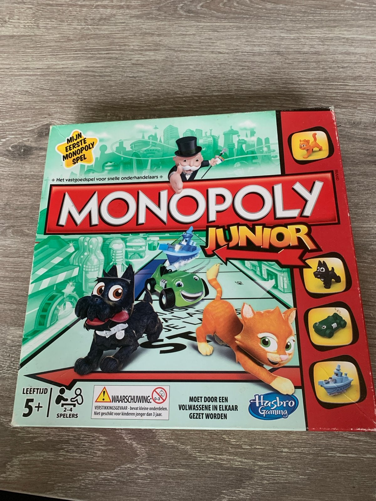 Monopoly Junior - Mijn Eerste Monopoly Spel, Drie of vier spelers, Ophalen of Verzenden, Zo goed als nieuw