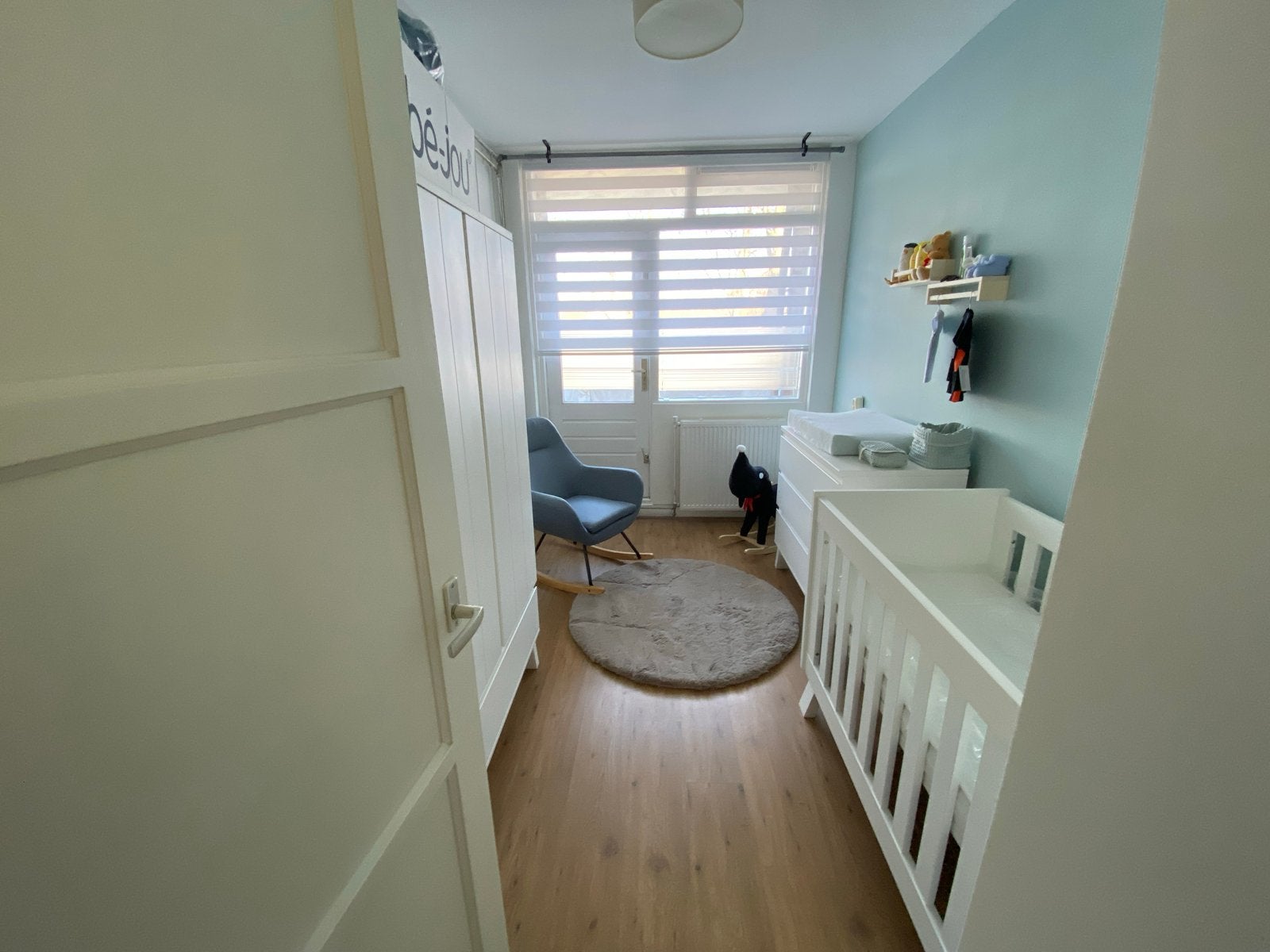 Complete babykamer set: Ledikant, Commode en Kledingkast, Ophalen, Gebruikt, Jongetje of Meisje