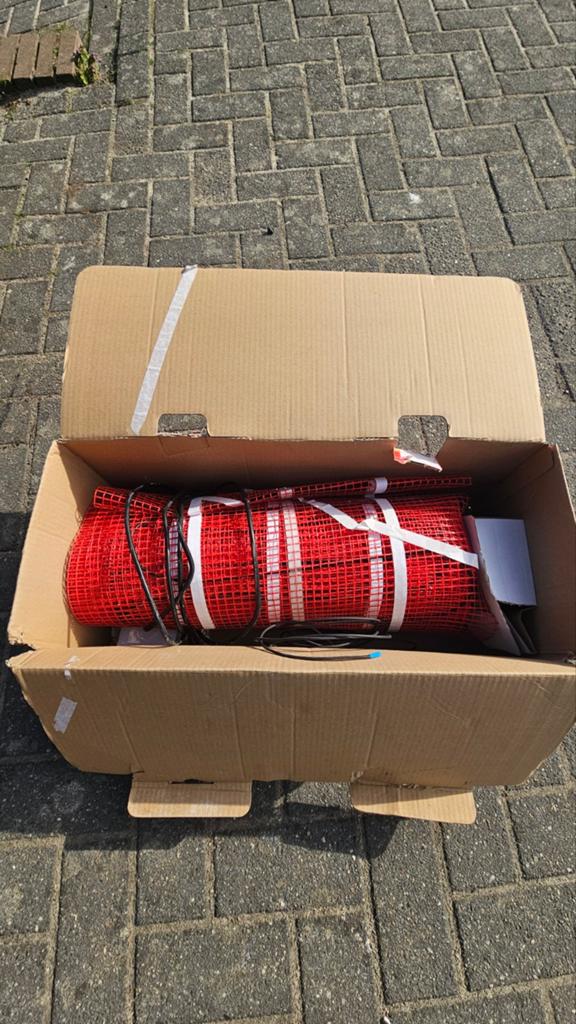 Elektrische vloerverwarming mat 6m² met thermostaat, Ophalen