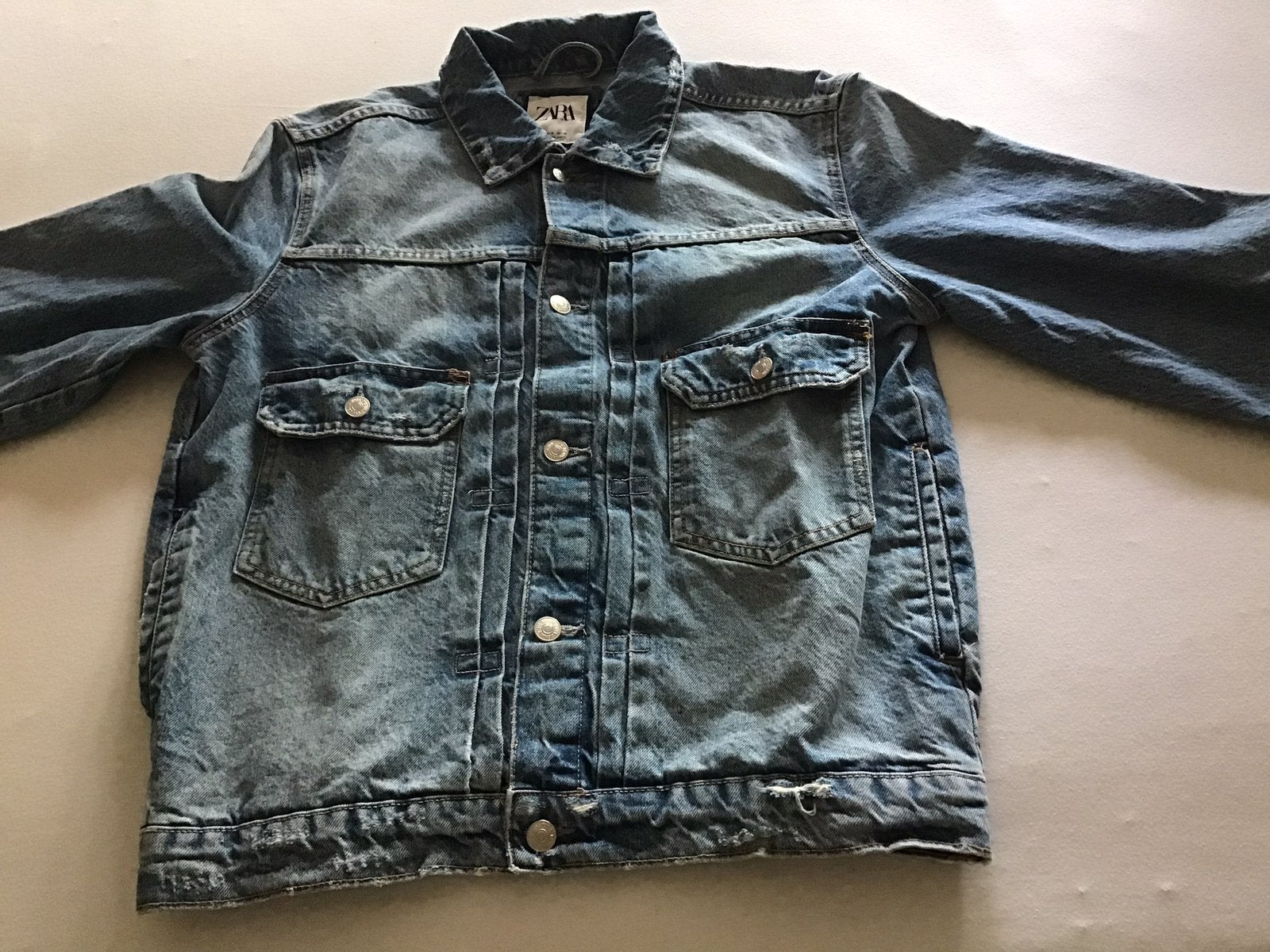Mooi spijkerjasje van Zara voor heren in maat M, Ophalen of Verzenden, Zo goed als nieuw, Maat 48/50 (M), Blauw