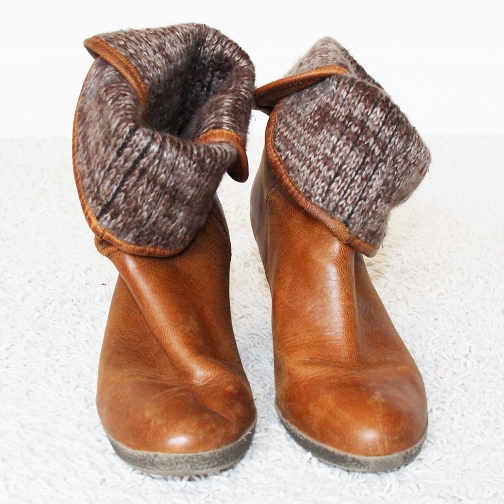 Prachtige Bruin Leren Dames Laarsjes (Maat 39) € 45,-, Bruin, Lage of Enkellaarzen, Ophalen of Verzenden, Zo goed als nieuw