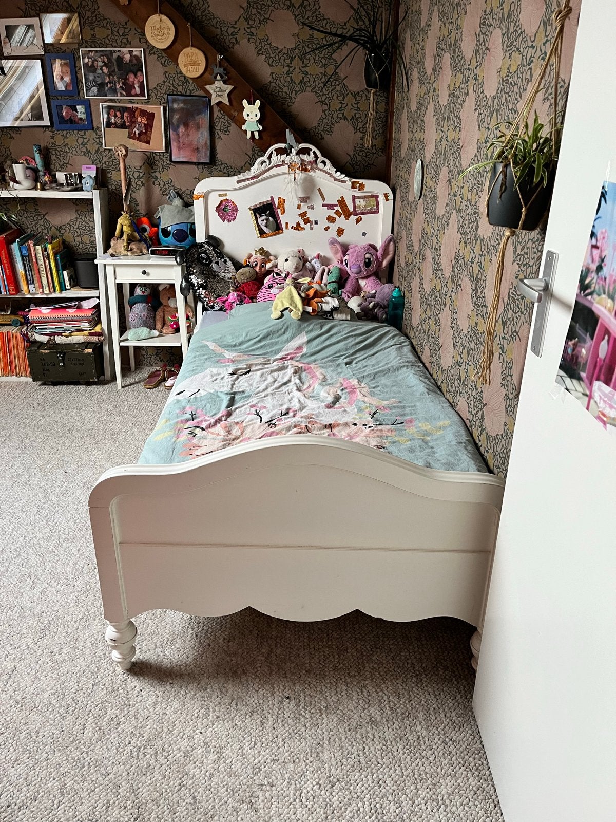 Eenpersoonsbed en/of kledingkast van Planet Little, Ophalen, 85 tot 100 cm, Gebruikt, Matras