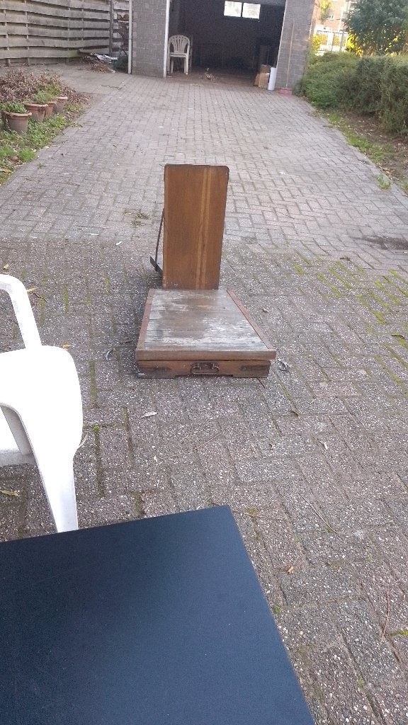 Antieke houten weegschaal - Decoratief item, Ophalen