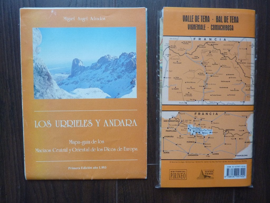 2 Spaanse wandelkaarten Bal de Tena en Picos Europa '97 '93, Boeken, Gelezen, Verzenden, Spanje, Landkaart