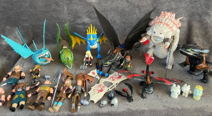 Grote collectie Hoe Tem Je Een Draak speelgoed, Ophalen of Verzenden, Gebruikt