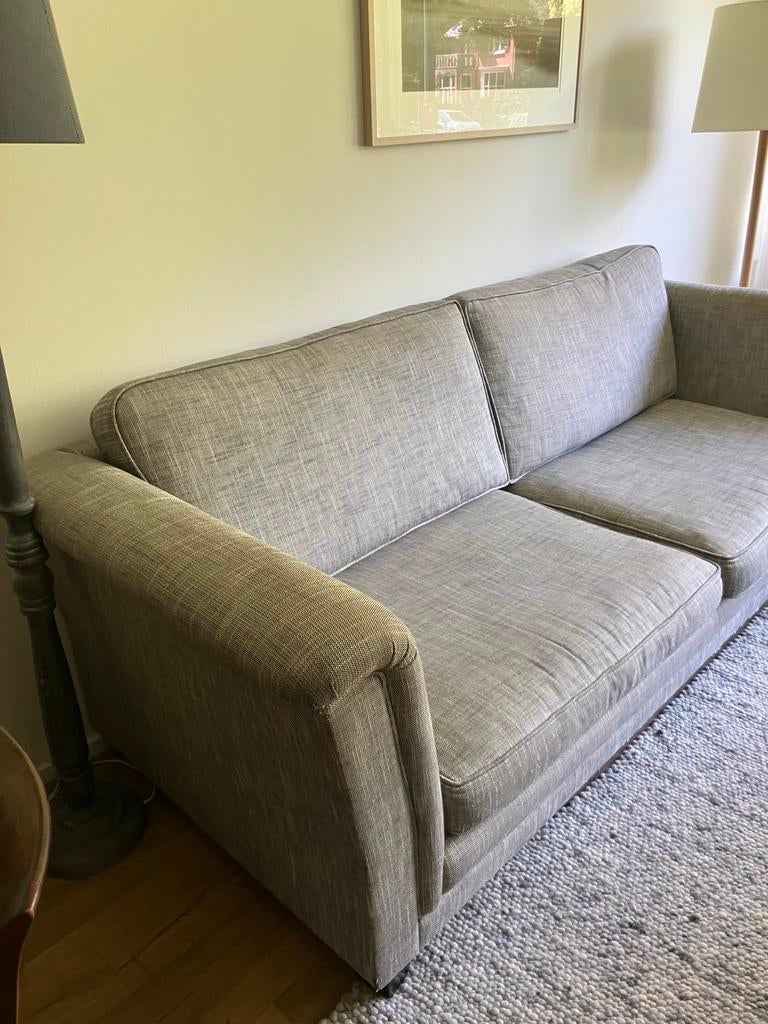 Diez ruime bank 240 cm grijs gemêleerd, Ophalen, Gebruikt, 75 tot 100 cm, Rechte bank