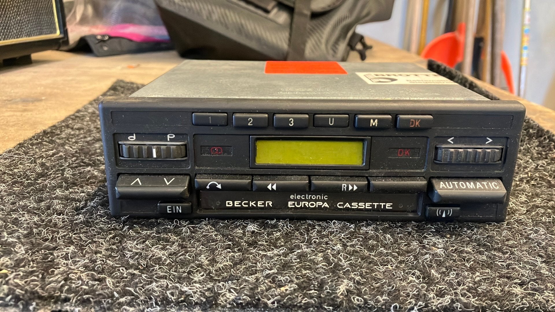 Becker europa 730 met speakers w124, Ophalen of Verzenden, Gebruikt