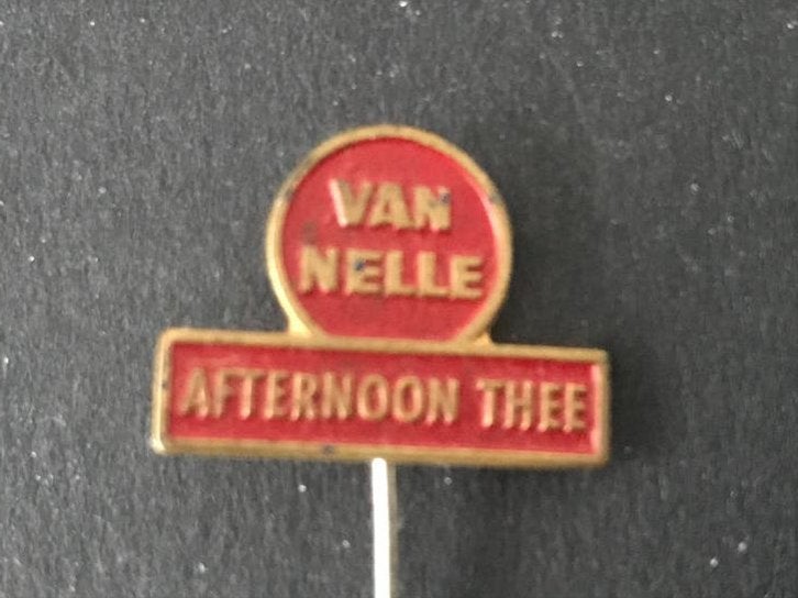 Vintage Van Nelle Afternoon Thee Speldje, Verzenden, Gebruikt, Merk, Speldje of Pin