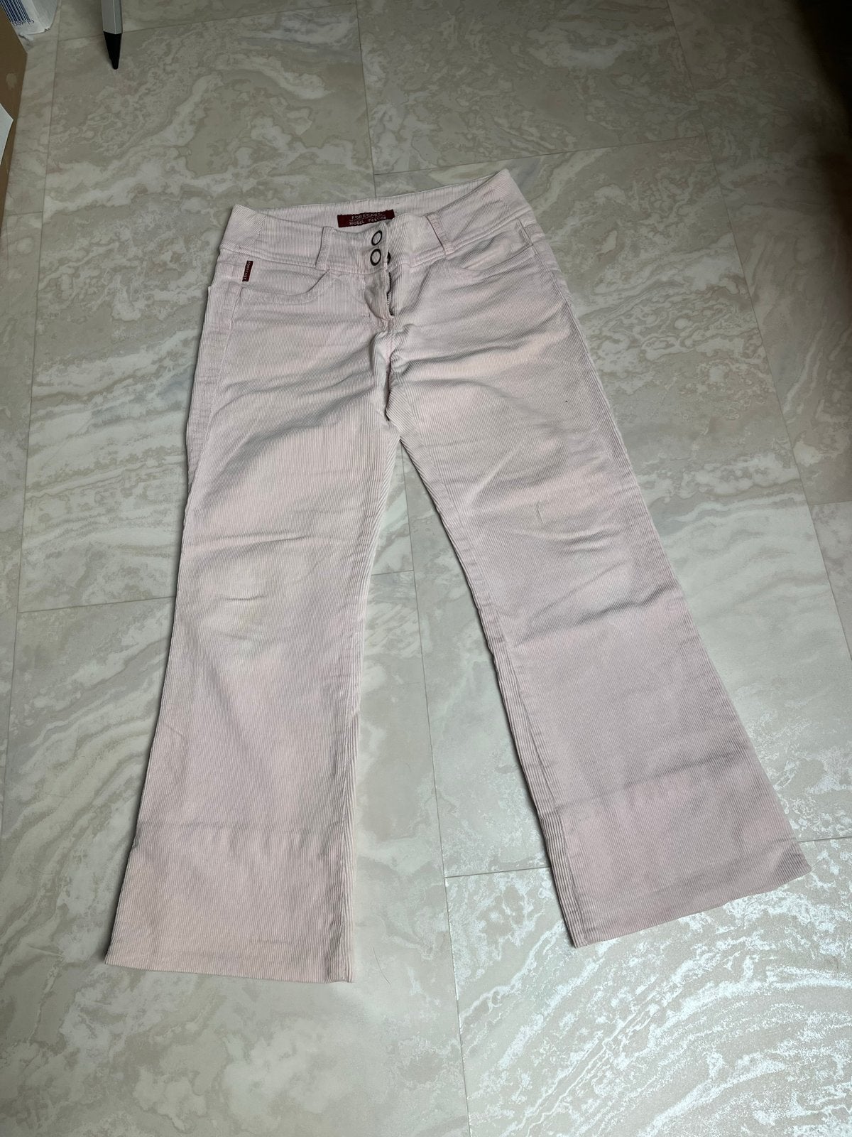 Roze ribbroek van Forecast, maat 36 (S), Ophalen, Zo goed als nieuw, Roze, Maat 36 (S)