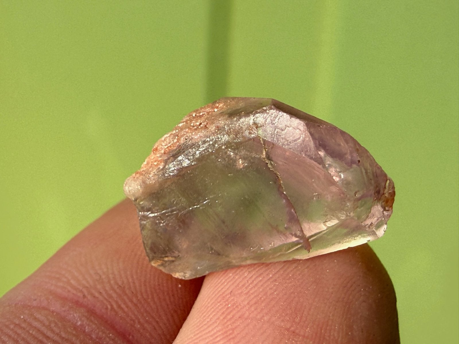 Fantoom Amethist puntje mineralen uit Bolivia K, Verzamelen, Mineralen en Fossielen, Ophalen of Verzenden, Mineraal