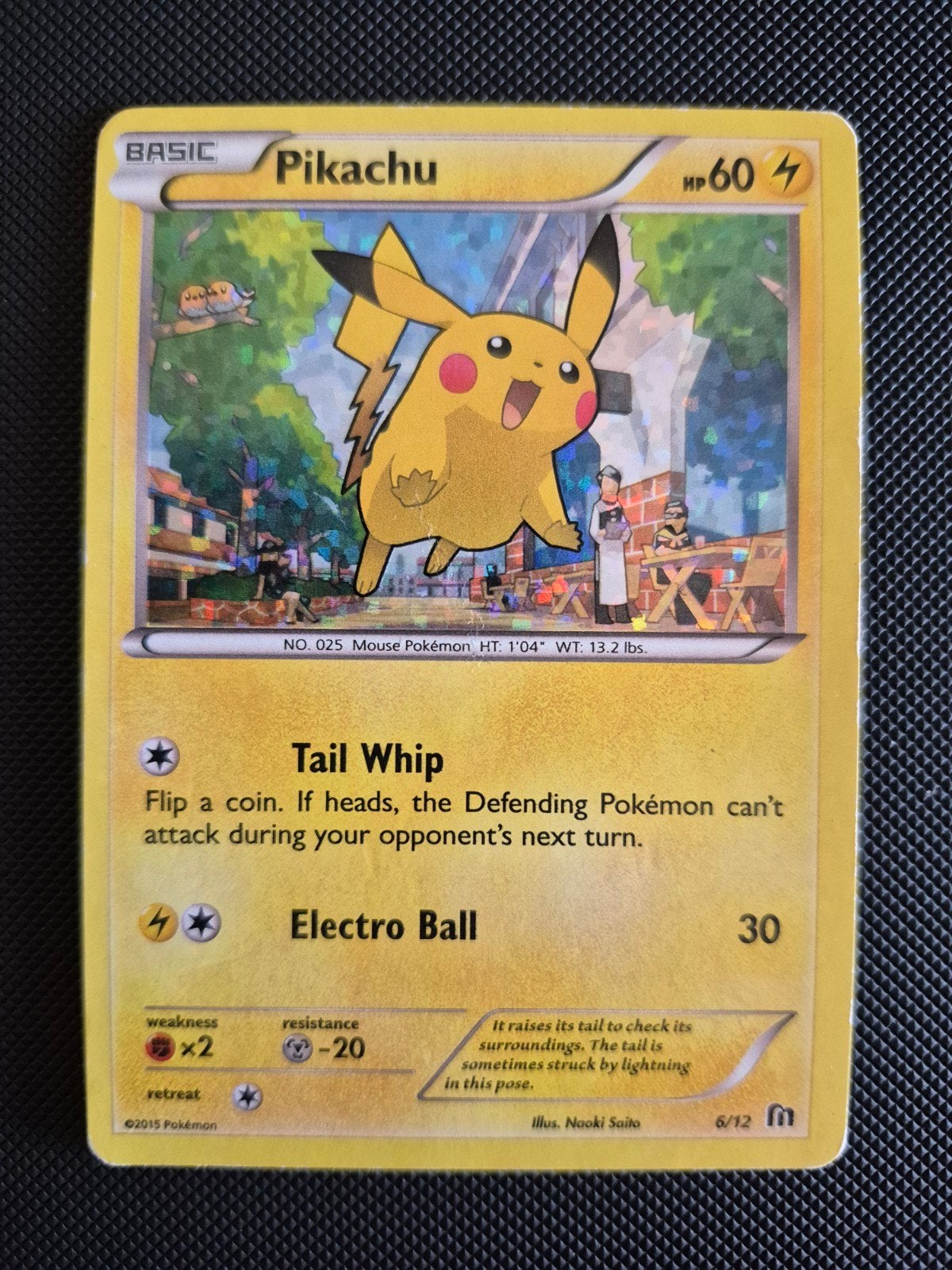 McDonalds 2015 Pikachu 6, Ophalen of Verzenden, Gebruikt, Losse kaart, Foil