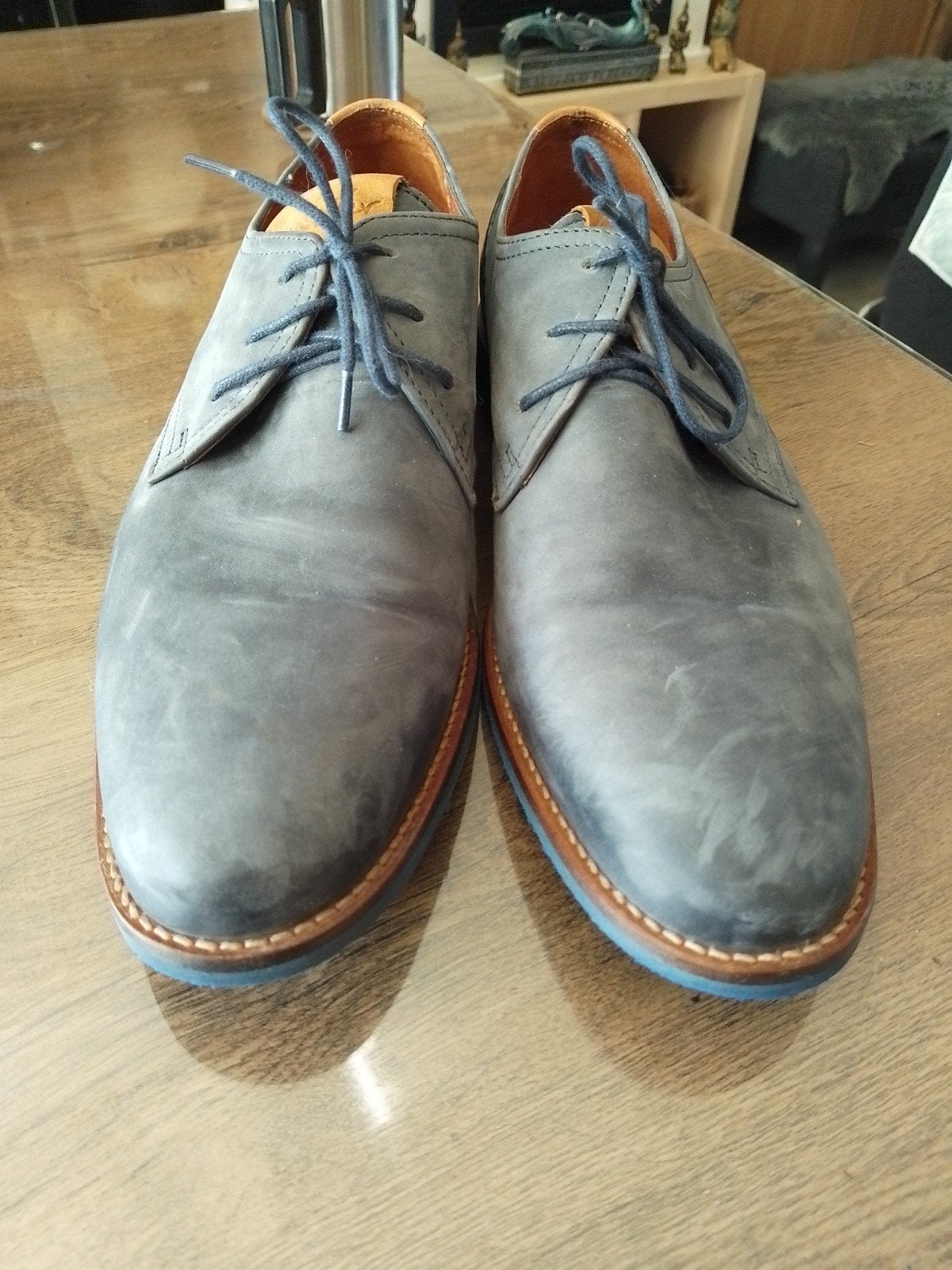 Heren schoenen mt 42 Van Lier, Ophalen, Zo goed als nieuw, Bruin