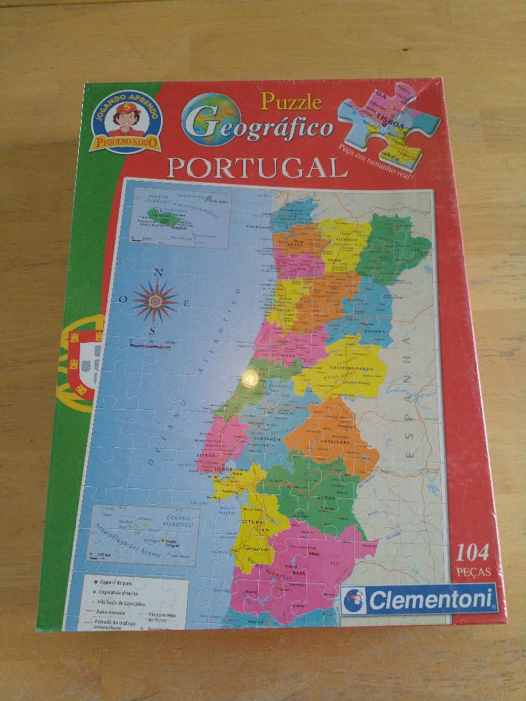 Puzzel van Portugal, 104 stukjes, nieuw in folie, Ophalen of Verzenden, Minder dan 500 stukjes, Nieuw, Legpuzzel