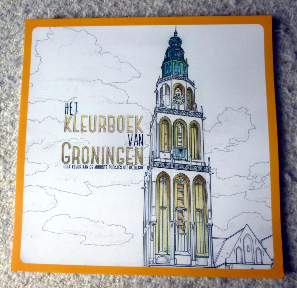 Kleurboek Provincie Groningen,30 x 30 - Nieuw - pakketpost, Ophalen of Verzenden, Nieuw, Papier, Schets- of Tekenboek