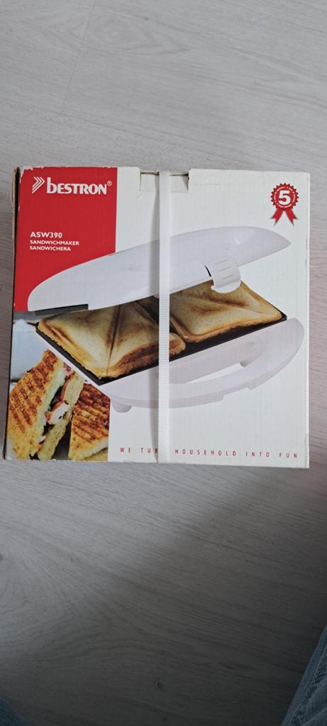 Bestron ASW390 Sandwichmaker - Nieuw in doos, Ophalen of Verzenden, Nieuw