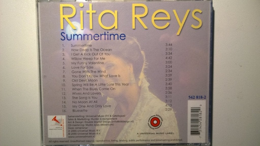 Rita Reys - Summertime, Ophalen of Verzenden, Zo goed als nieuw, Jazz, Album