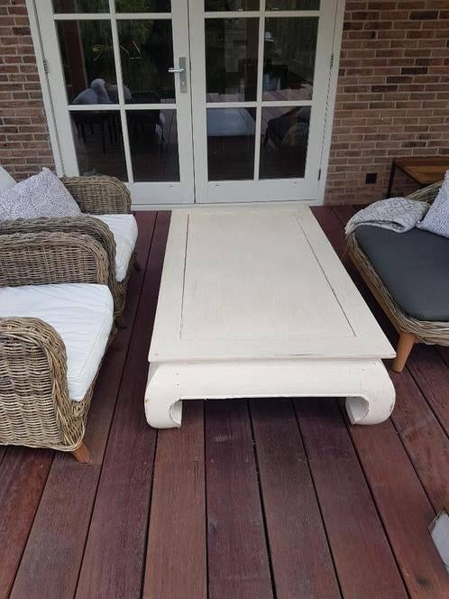 opium tafel wit extra groot, Huis en Inrichting, Tafels | Salontafels, Minder dan 50 cm, 50 tot 100 cm, 150 tot 200 cm, Rechthoekig