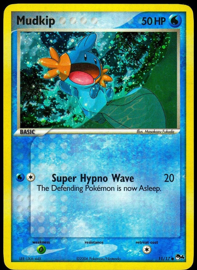 IK ZOEK: Mudkip Holo #11 Pop Series 4 (lees omschrijving)!, Ophalen of Verzenden, Nieuw, Losse kaart, Foil