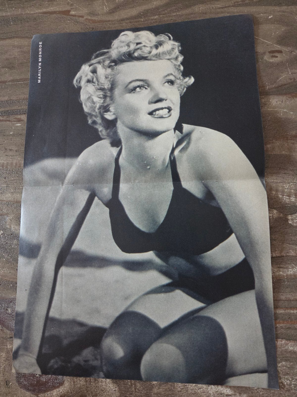 Vintage Poster van Marilyn Monroe, Ophalen of Verzenden, Zo goed als nieuw, A1 t/m A3, Film en Tv