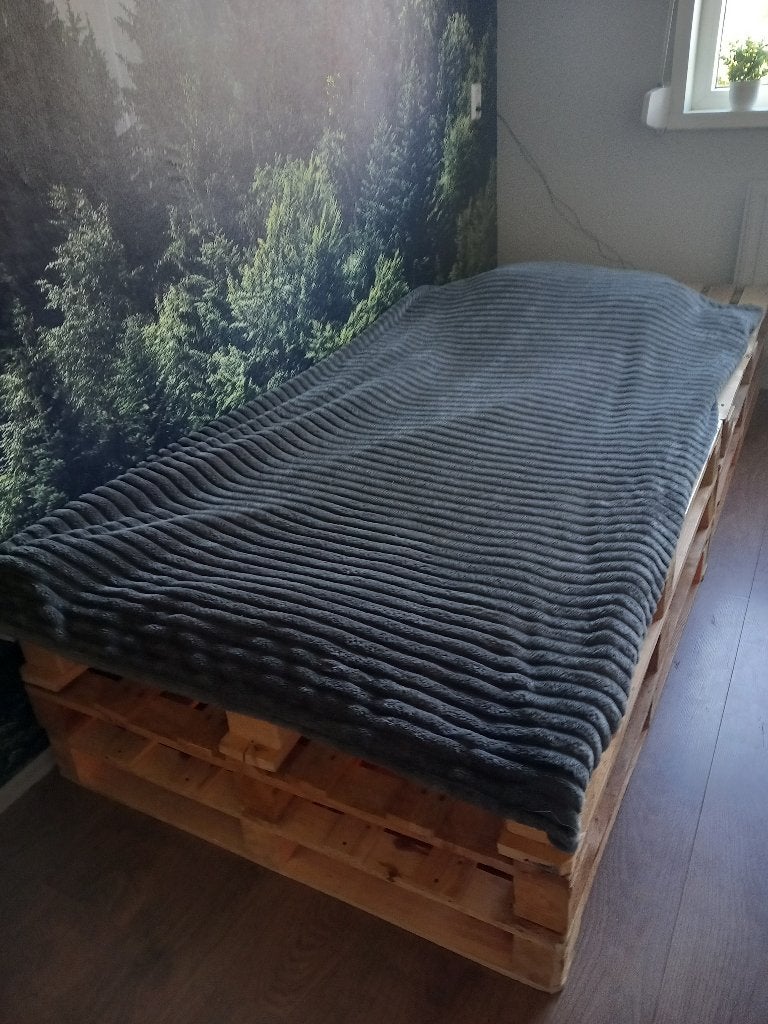 Pallet bed 1 persoons, Huis en Inrichting, Ophalen, Gebruikt, 90 cm, Pallets