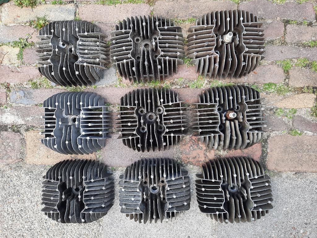 9 x oud type cilinderkopjes smalle tap mahle, Ophalen, Gebruikt, Cilinder