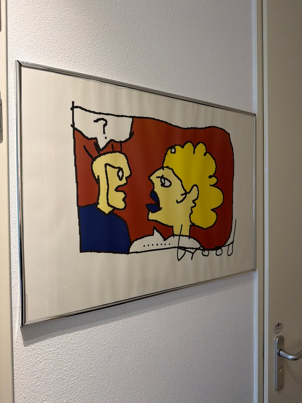 Herman Brood zeefdruk 'Moet snel weg!!', Ophalen, Portret of Personen, Expressionistisch, Print