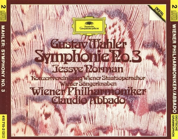 Mahler symphonie no 3 Norman, Abbado dubbel CD, Gebruikt, Mahler, Ophalen of Verzenden, Romantiek