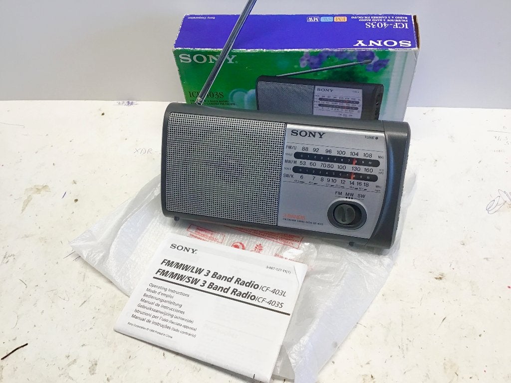 sony ICF-403S  radio, Ophalen of Verzenden, Zo goed als nieuw, Transistorradio