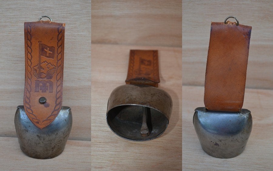 Mooie metalen koeien - geiten bel NR 8789, Ophalen of Verzenden