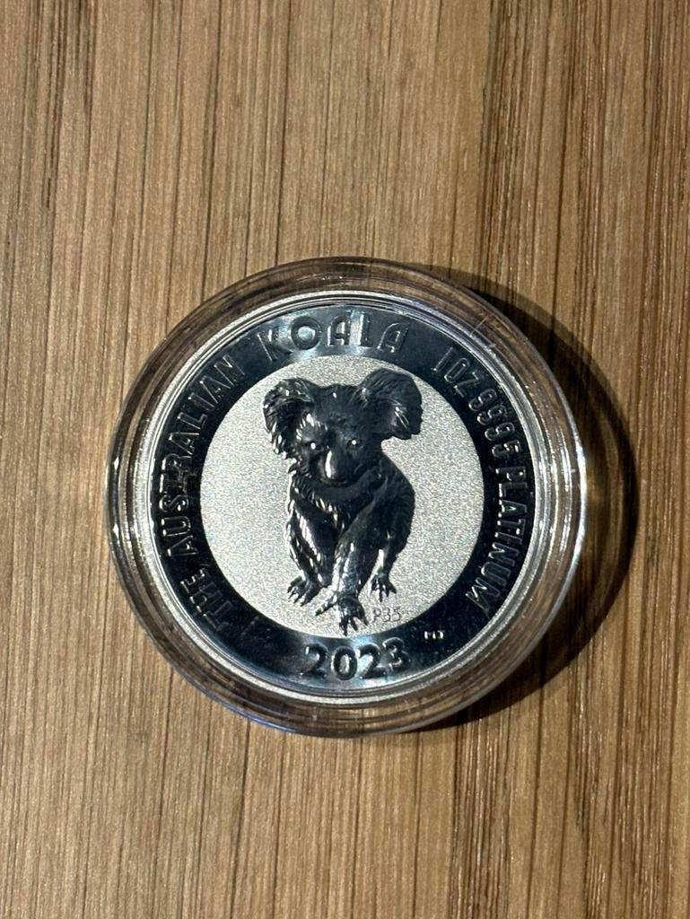 1 ounce platina koala 2023, 25e uitgave platina koala, Ophalen of Verzenden, Platina