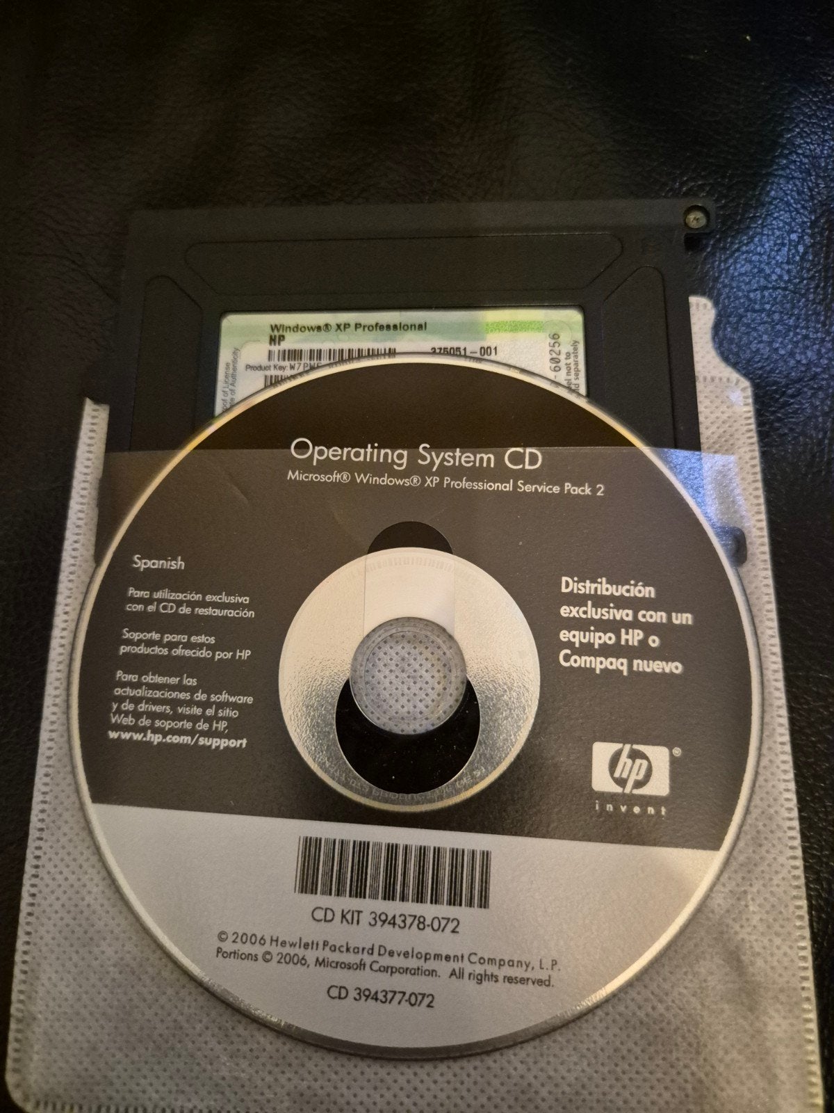 Microsoft Windows XP Professional SP2 met productcode, Computers en Software, Ophalen of Verzenden, Gebruikt, Windows