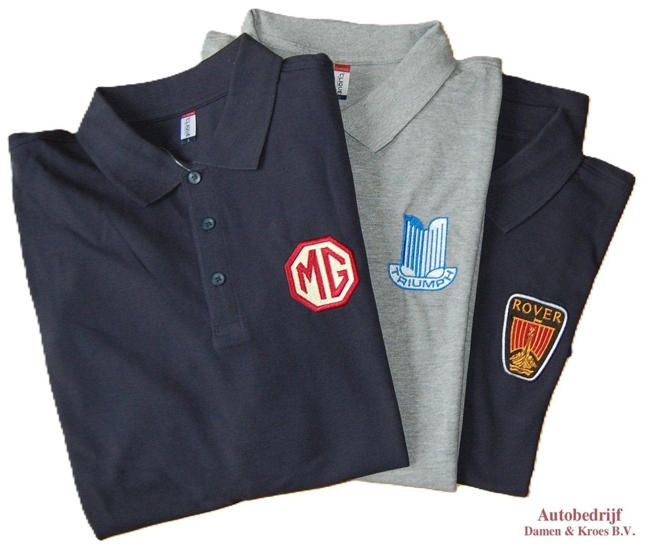 Polo met logo MG - Triumph - Rover (blauw en grijs), -, -, Nieuw, Ophalen of Verzenden