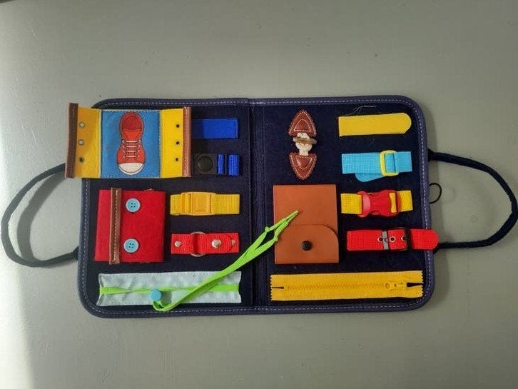 Felt Busy Board / Montessori Speelboek voor Kinderen, Ophalen of Verzenden, Gebruikt, Overige typen