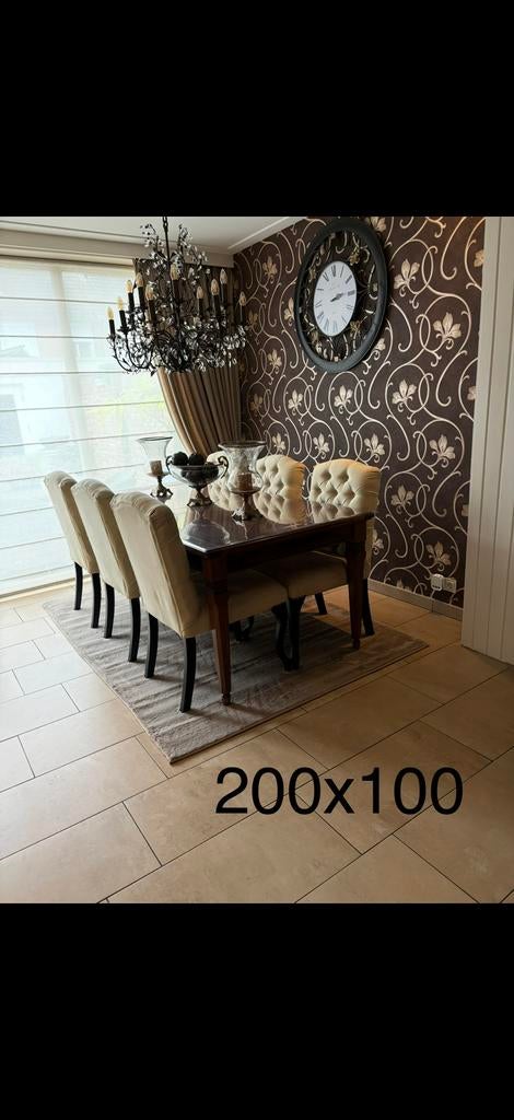Eettafel, Ophalen, Rechthoekig, 200 cm of meer, 50 tot 100 cm
