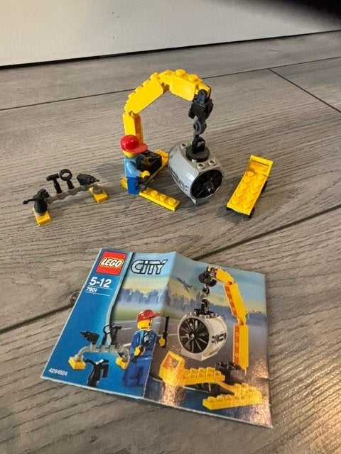 Lego 7901 vliegtuig monteur, Lego, Compleet, Ophalen of Verzenden, Complete set