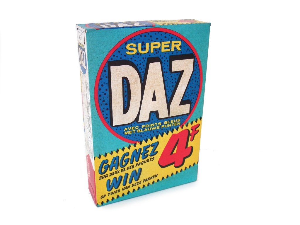 vintage pakken waspoeder DAZ en Soleil, Verzamelen, Merken en Reclamevoorwerpen, Ophalen of Verzenden, Gebruikt, Verpakking