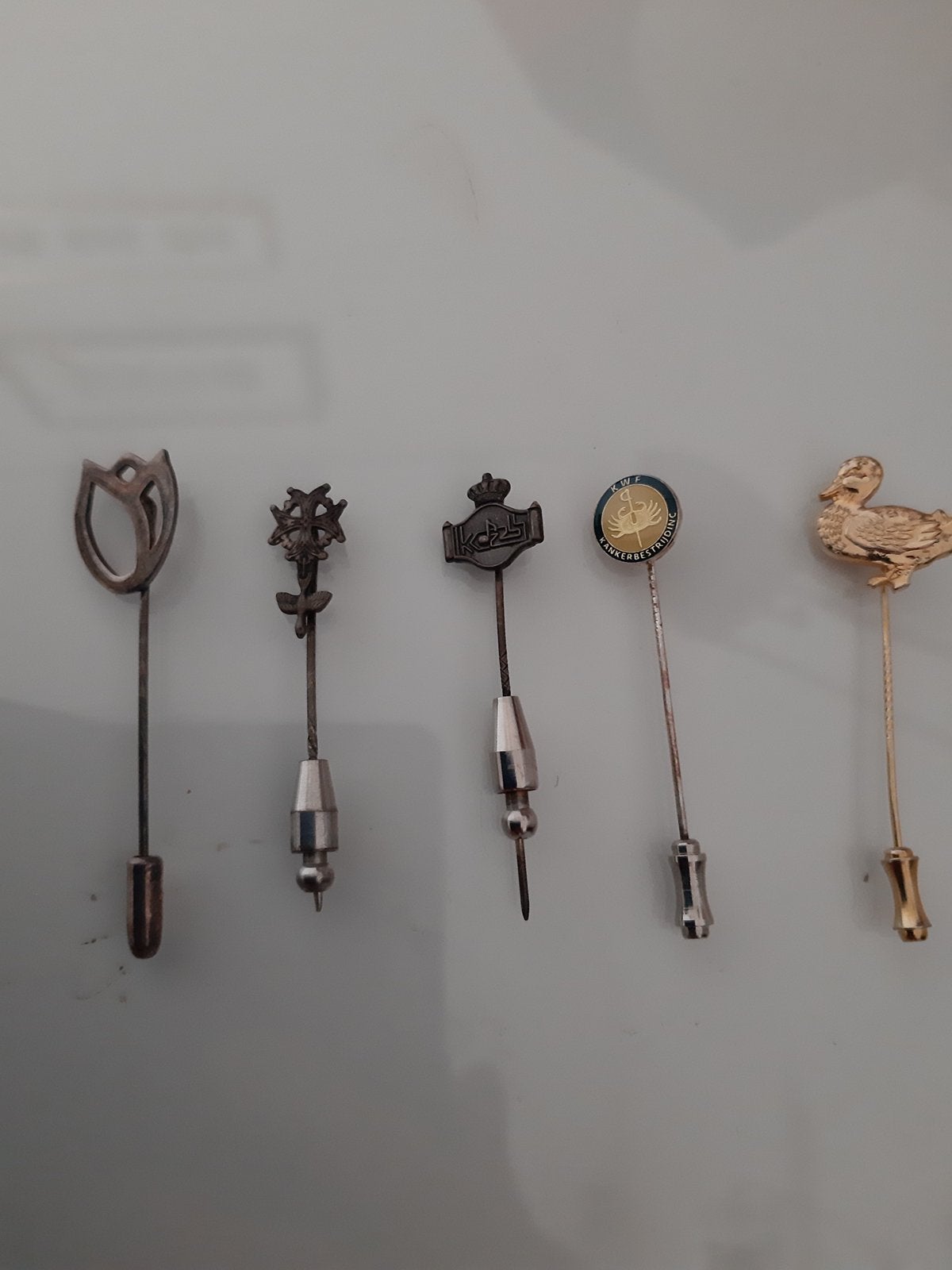 Dasspelden verzilverde, zilveren, Ophalen of Verzenden, Zo goed als nieuw, Zilver