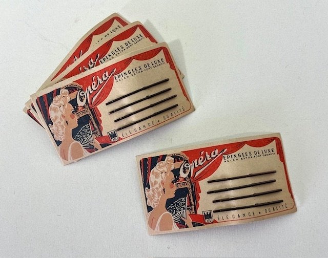 Vintage Franse haarspelden, schuifspeldjes Opéra, Ophalen of Verzenden