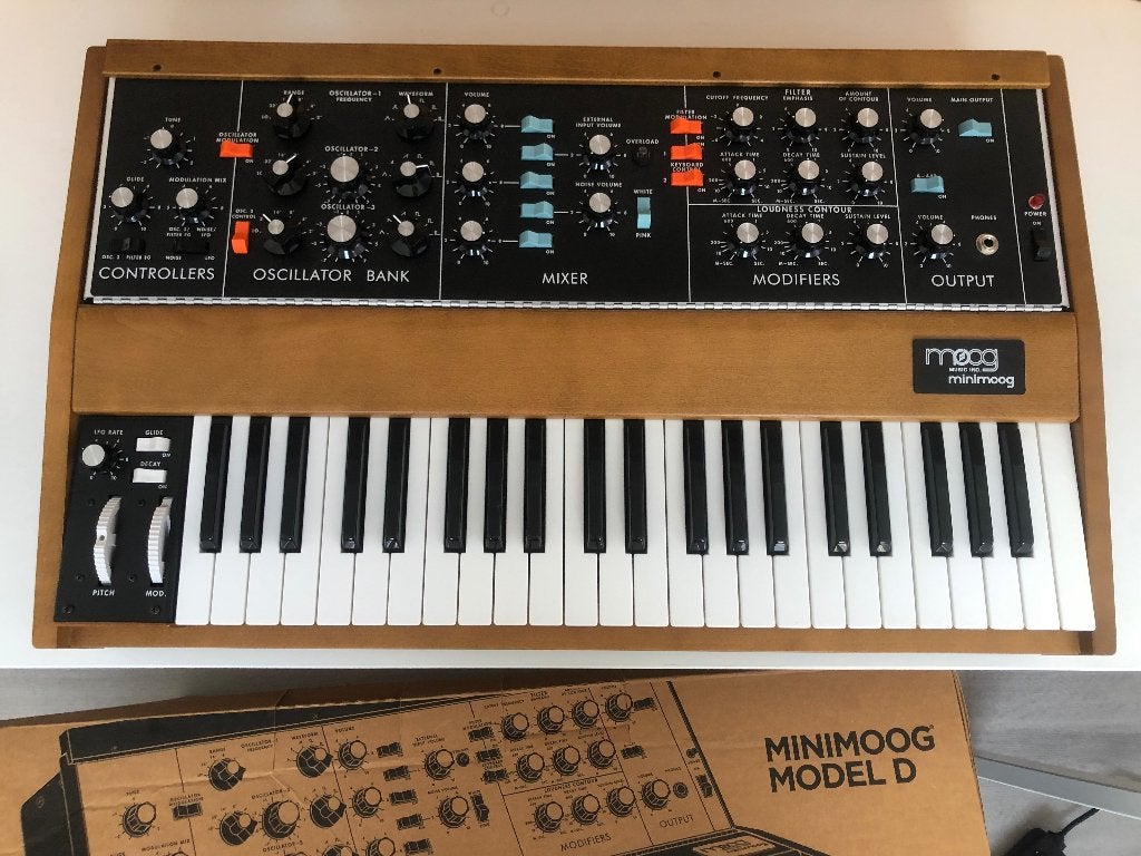 Moog Minimoog 2016 re-issue - 100% als nieuw in doos, Ophalen of Verzenden, Zo goed als nieuw, Overige aantallen, Overige merken