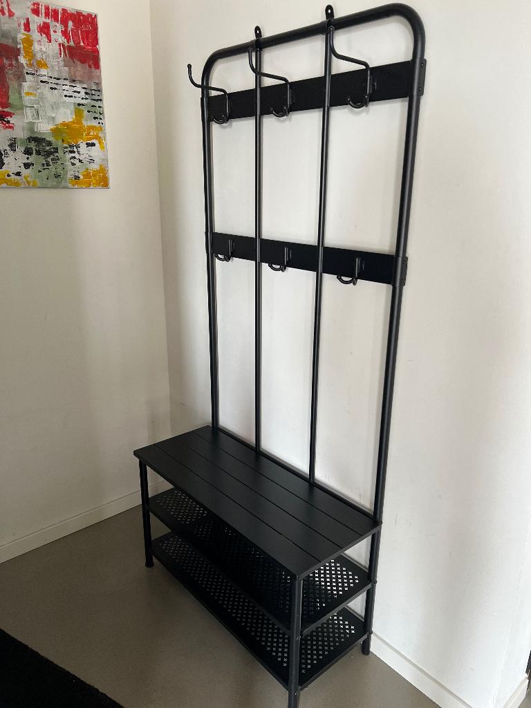 Ikea kapstok en bank met schoenenrek, Zo goed als nieuw, Metaal, 150 tot 200 cm, Ophalen